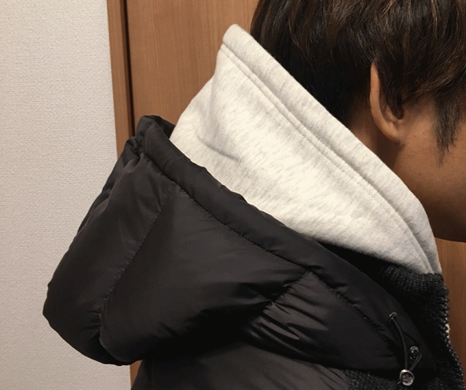 2重フードに注意